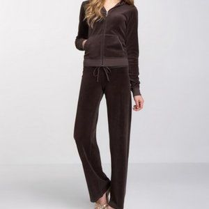 Juicy Couture Brown Velour Tracksuit, Size Small